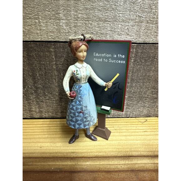 Jim Shore #4010860 Education Is The Road To Sucess Teacher Ornament - Picture 1 of 4